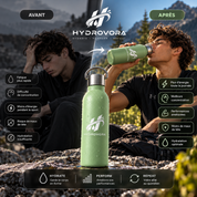 HYDROVORA™ – Gourde Isotherme en Acier Inoxydable 750 ml