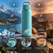 HYDROVORA™ – Bouteille Isotherme en Acier Inoxydable