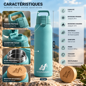 HYDROVORA™ – Bouteille Isotherme en Acier Inoxydable
